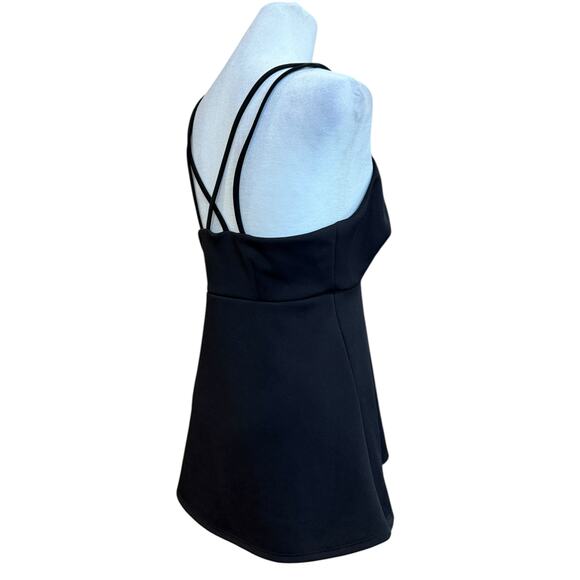 Express Babydoll Top Women Small Black Straps Fairy Grunge Y2K Flowy Stretch New - Picture 5 of 8